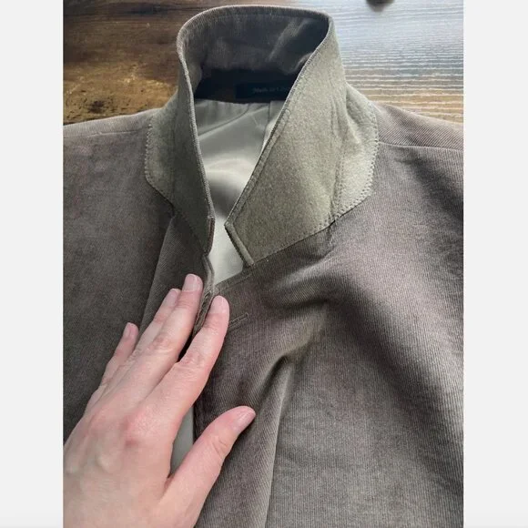 Calvin Klein Brown Corduroy Two Button Blazer Sport Coat - 54R - Picture 4 of 15